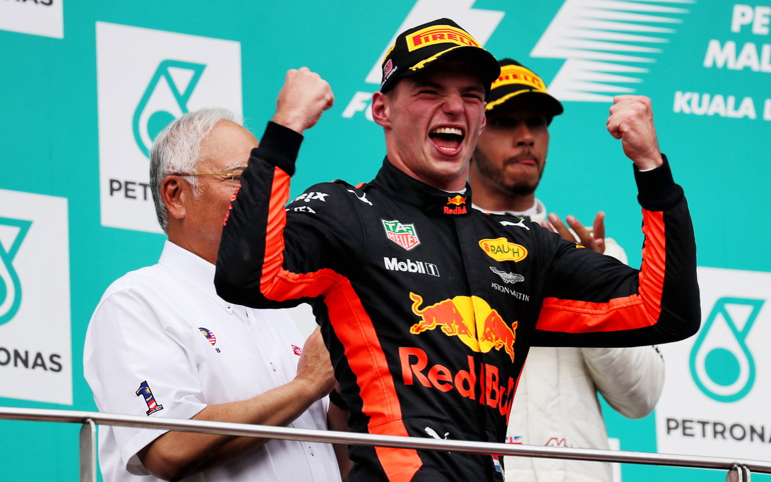 Verstappen win Malaysia 2017