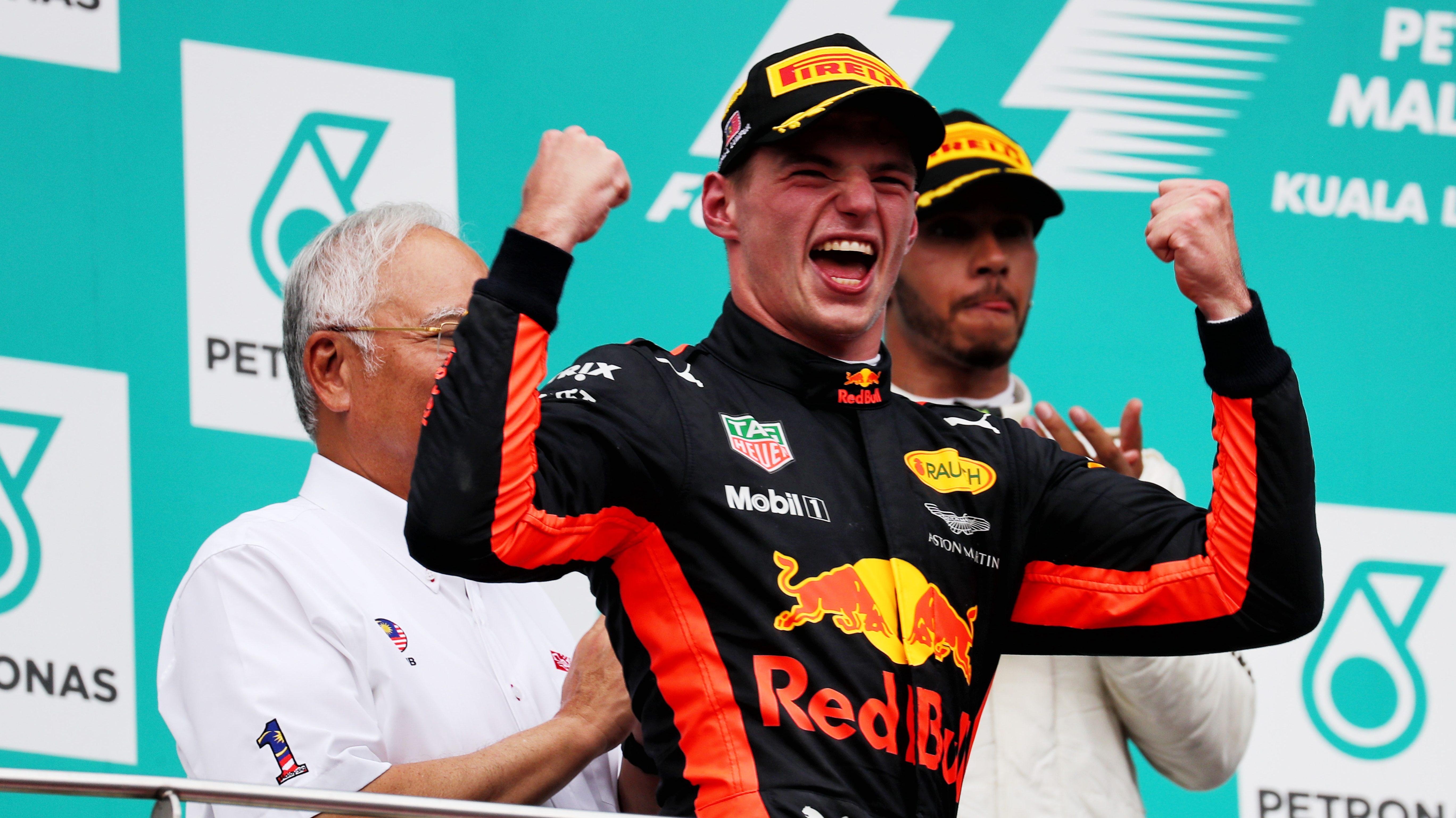 Verstappen win Malaysia 2017