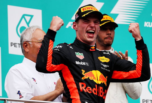 Verstappen win Malaysia 2017