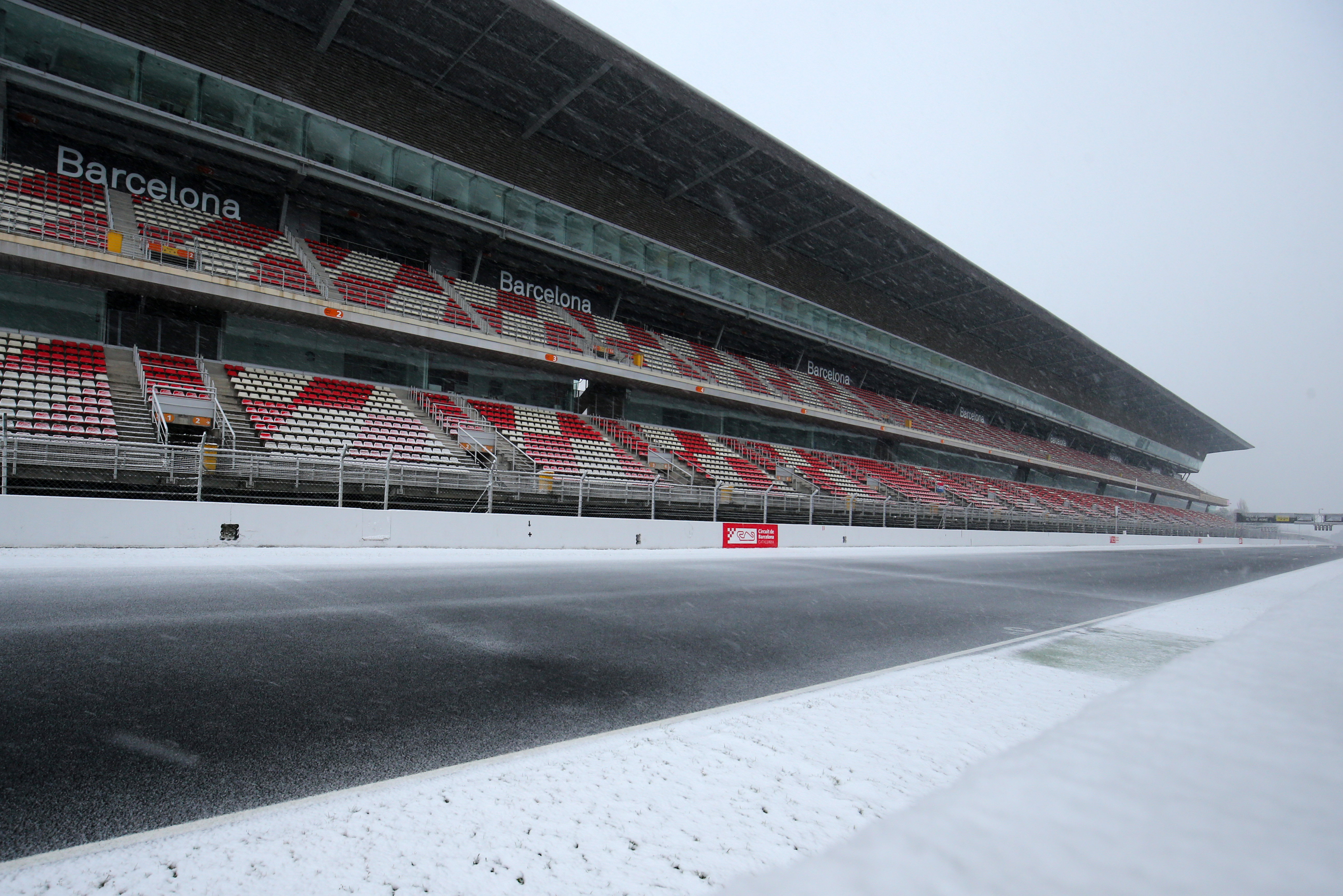 Barcelona test snow 2018