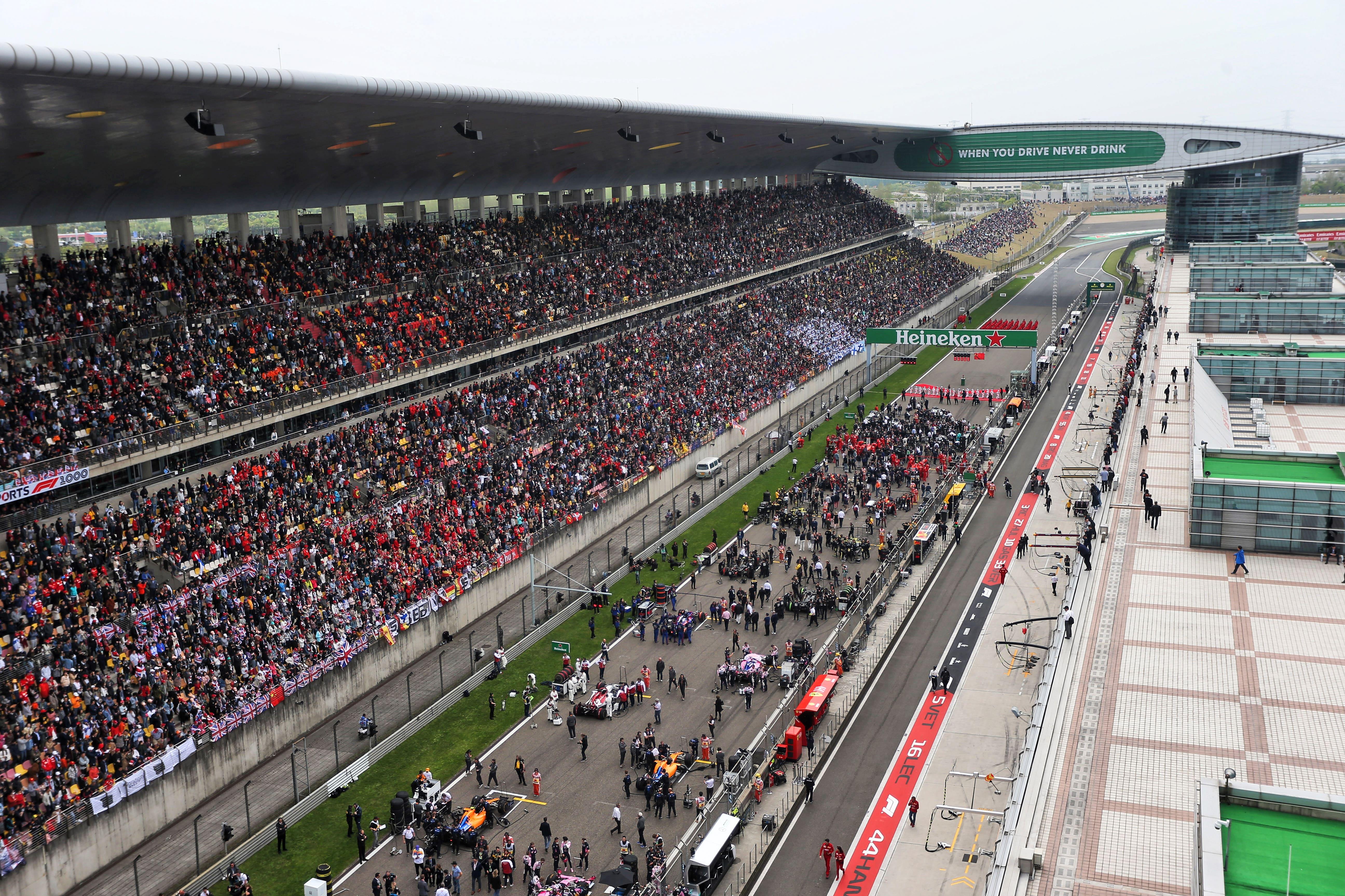 GP China 2019 start grid