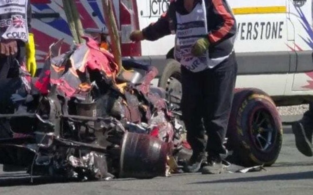 Verstappen crash silverstone