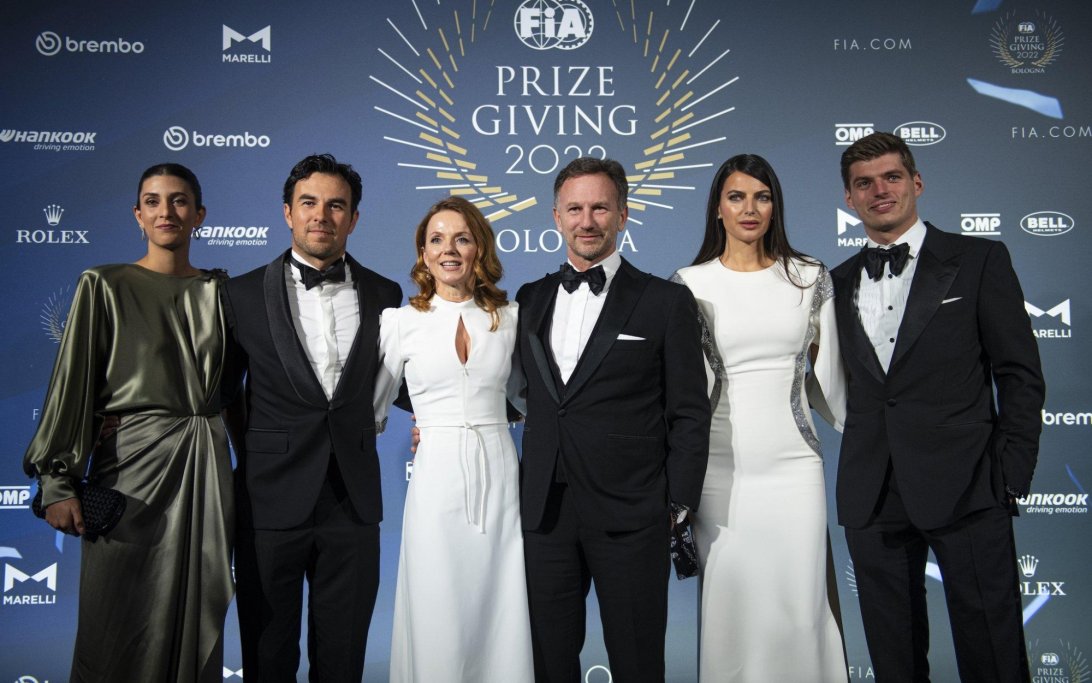 Verstappen Horner Perez FIA Gala