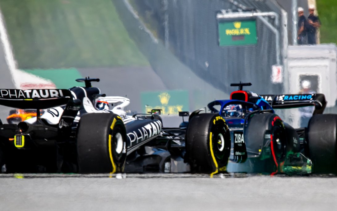 Gasly crash Austria Spin