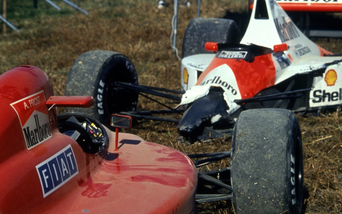 Senna Prost Japan 1990