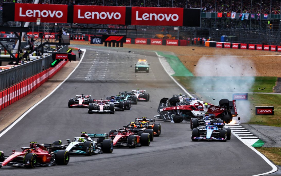 Zhou Crash Silverstone