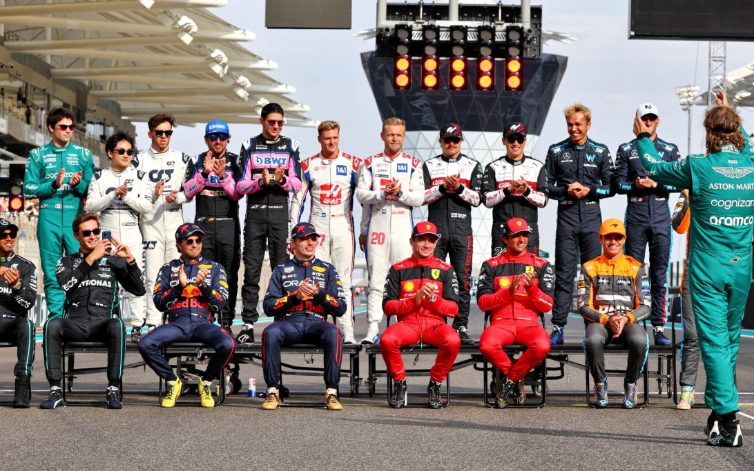 Vettel grid Abu Dhabi