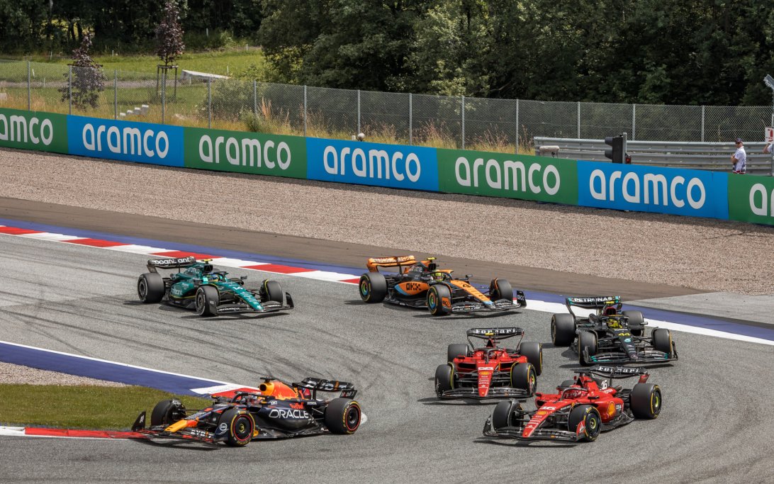 F1 Austrian GP 2023 turn 1