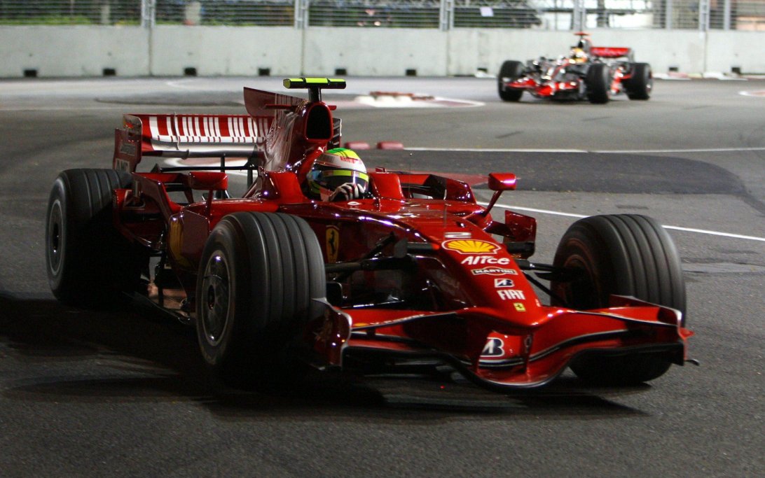 Massa Hamilton Singapore 2008