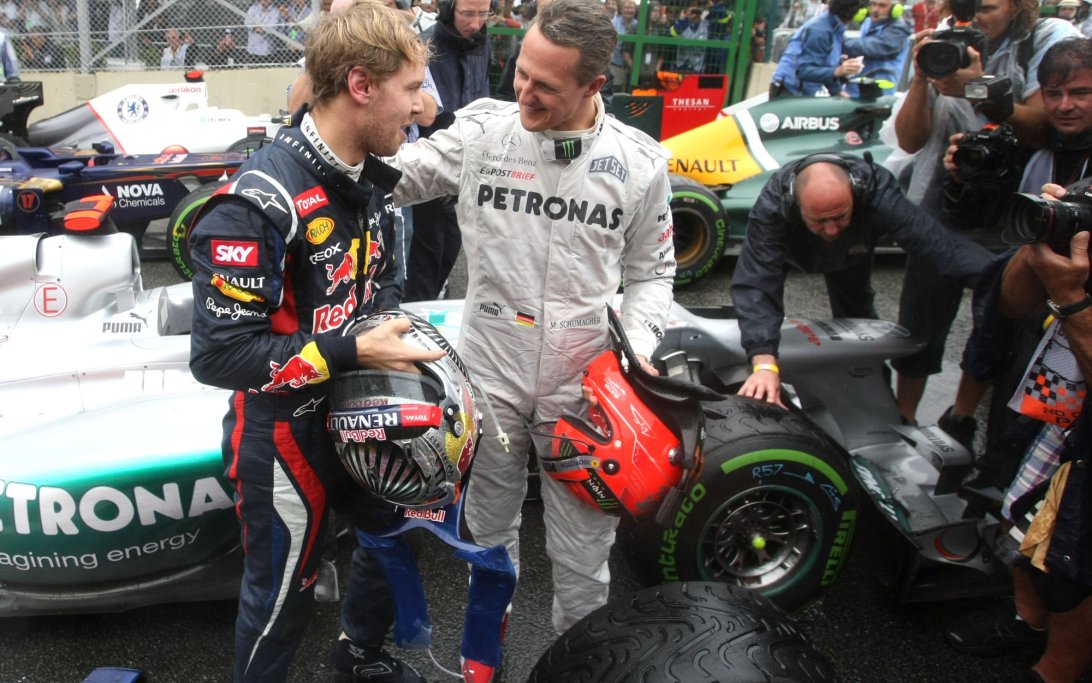 Michael Schumacher Vettel 2012