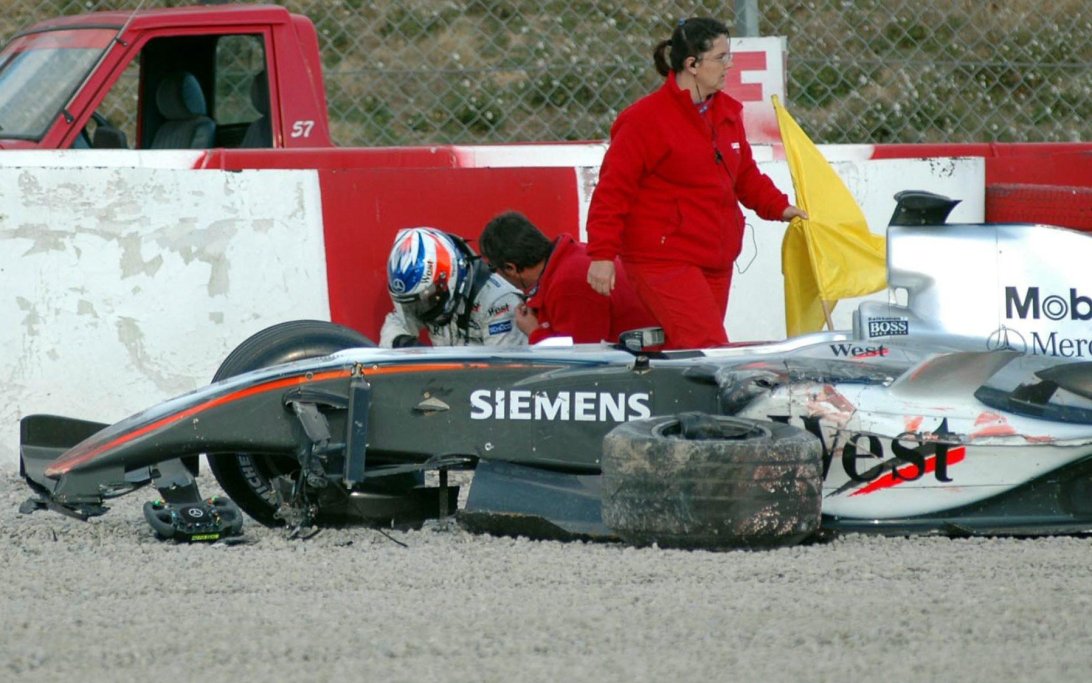 Raikkonen crash 2005