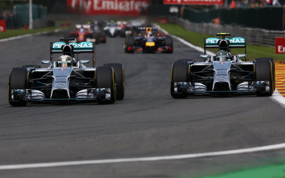 Mercedes-2014-Spa-Nico-Rosberg-Lewis-Hamilton
