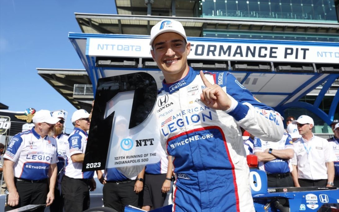 Alex palou indycar series pole indy500