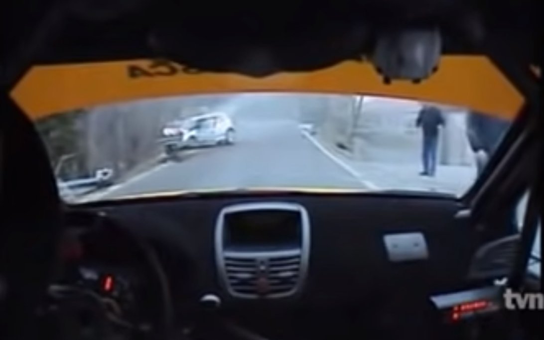 Kubica crash screenshot