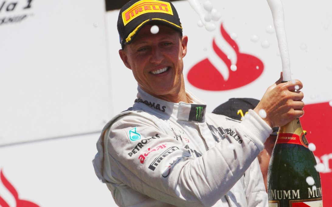 Michael schumacher podium mercedes f1 racingnews365