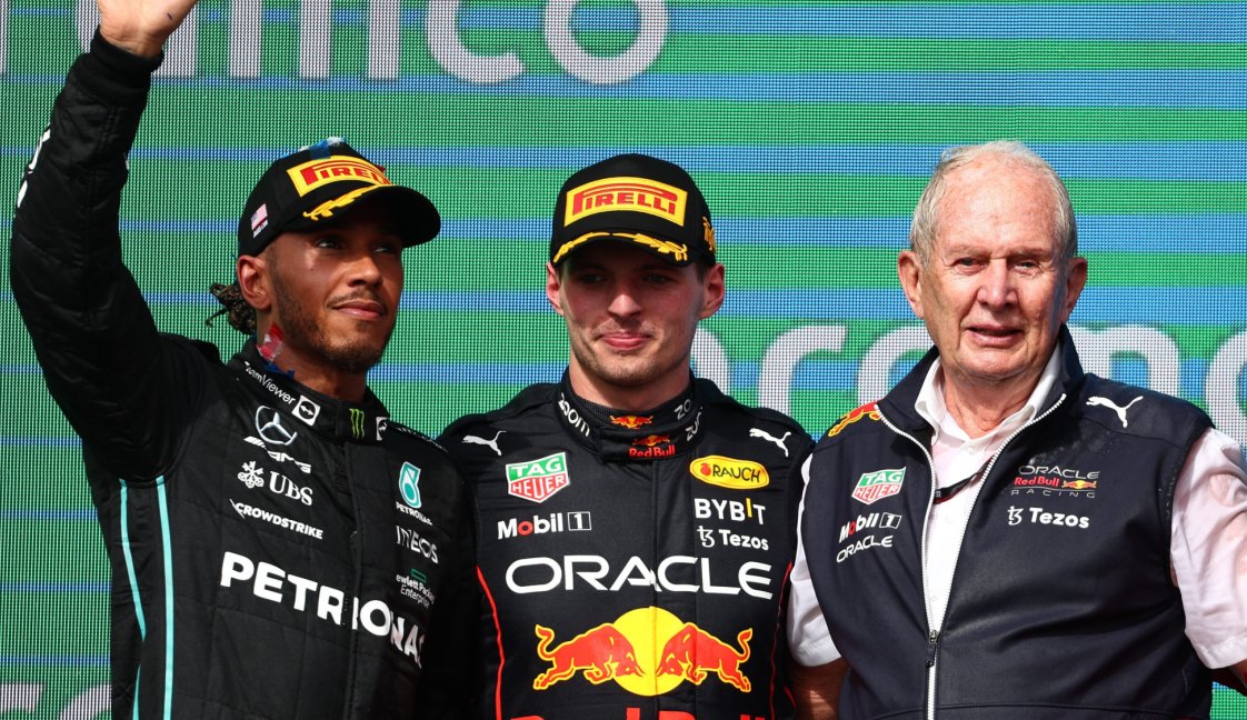 Verstappen Marko Hamilton 2022