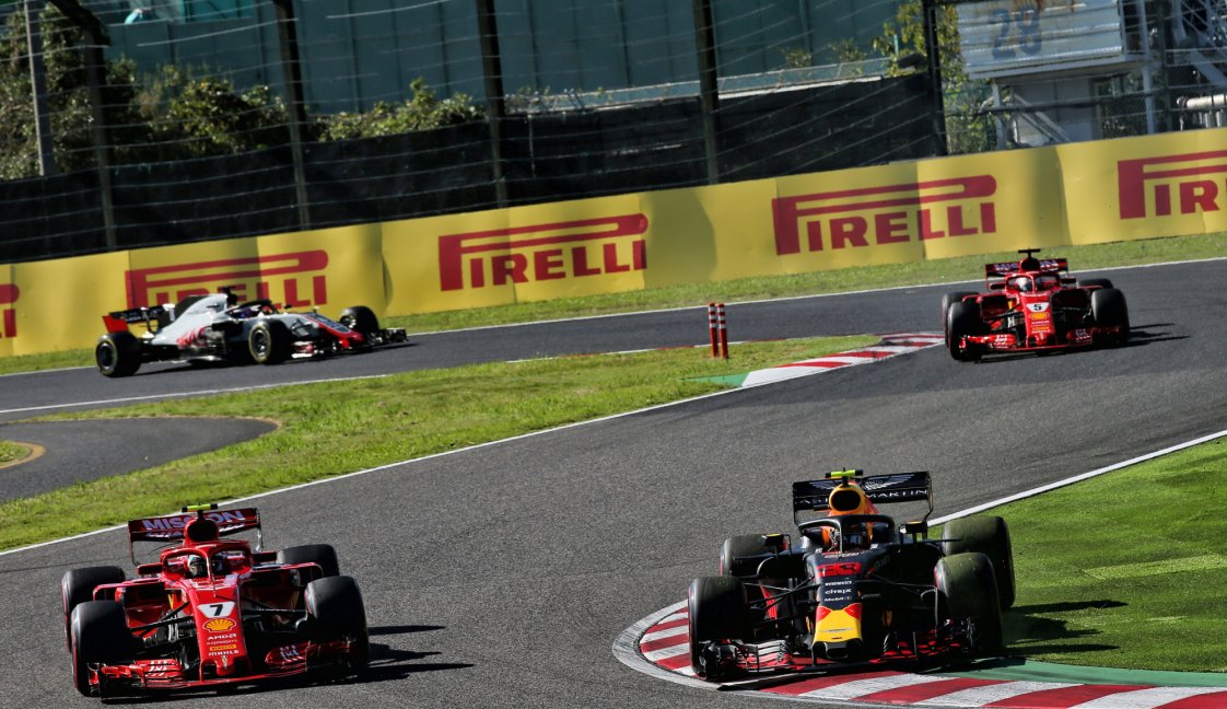 Verstappen Raikkonen Japan 2018