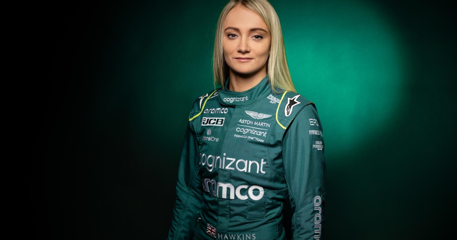 WATCH: Female driver takes first steps towards F1 with Aston Martin ...