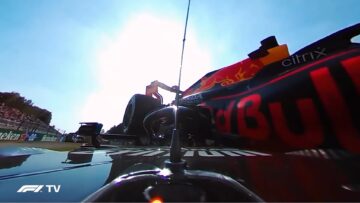 Video: Dramatic 360-degree footage of Verstappen/Hamilton clash