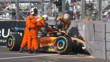 Video: Ricciardo brings out red flag after high-speed Monaco crash