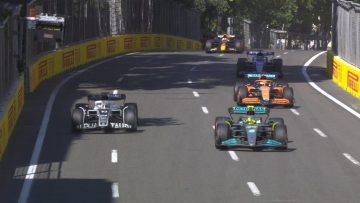 Video: Alonso verpest snelle ronde Verstappen in Bakoe