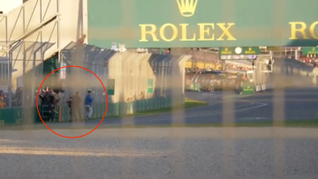 Footage shows fans dangerously invading track after Australian GP