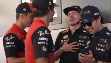 Video: Verstappen, Perez, Leclerc en Sainz gaan helemaal stuk om F1-imitatievideo