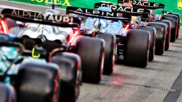 Startopstelling Formule 1 GP Azerbeidzjan 2022