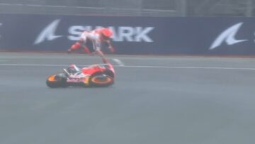 Video: Marquez maakt het bont met vier crashes in MotoGP