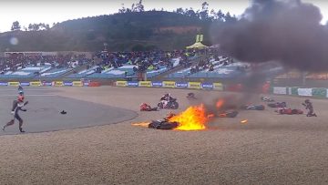 Moto2 crash portimao