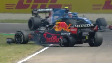 Video: F1 toont mysterieuze botsing Perez en Ocon