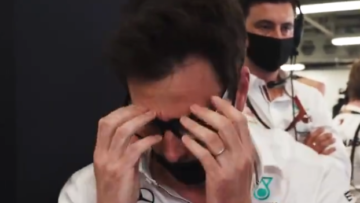 Video: Watch Wolff go from ecstasy to despair after Hamilton blunder