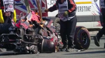 Verstappen crash silverstone