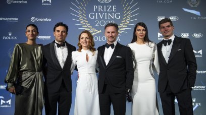Verstappen Horner Perez FIA Gala