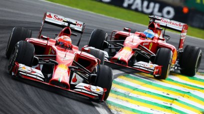 Alonso Raikkonen Ferrari 2014