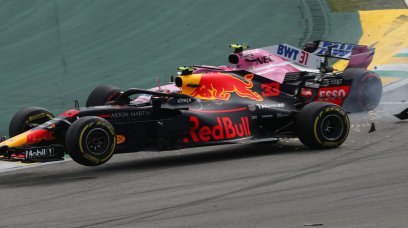Verstappen Ocon Brasil 2018