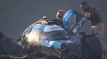 Asian le mans series crash screenshot