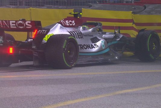 Hamilton crash Singapore