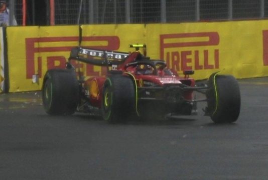 Sainz scrash screenshot