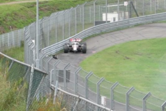 Haas F1 testcrash screenshot