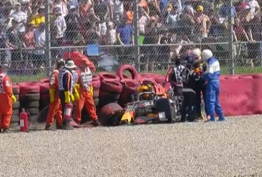 Verstappen crash silverstone