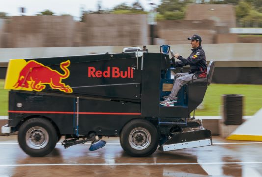 Perez on a Zamboni