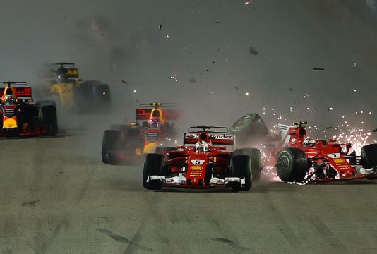 Sebastian-Vettel-Kimi-Raikkonen-Max-Verstappen-Singapore-2017-Crash-RacingNews365