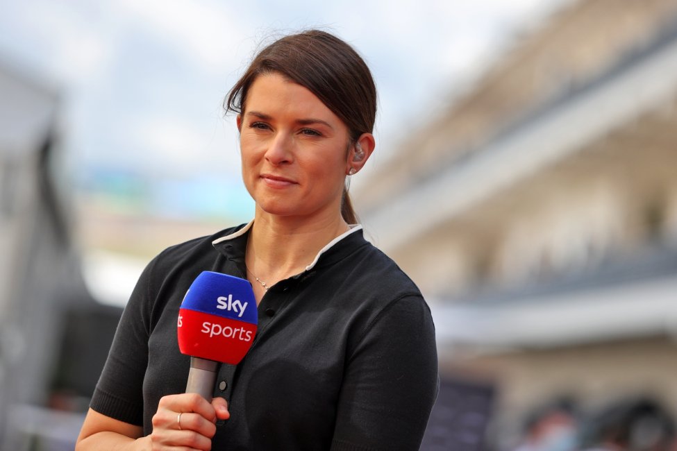 Danica Patrick for Sky Sports in 2021 F1 Qualifying in Texas