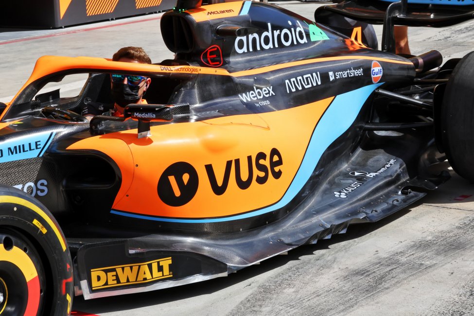 F1 Aerodynamics Floor detail McLaren 2022