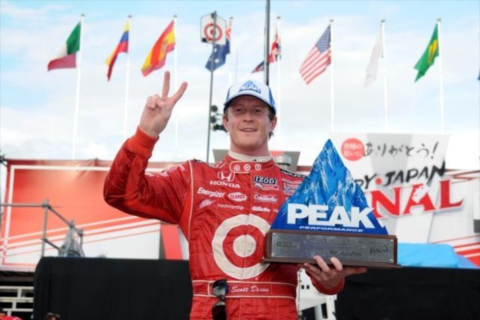 Peak Performance Pole Award Winner Scott Dixon at Indy Japan 2011