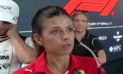 Ferrari press lady screenshot