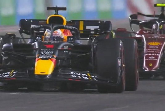 Verstappen sainz battle screenshot